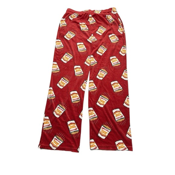 Maruchan Ramen Noodles Instant Lunch Sleep Pants Men Size XL Red - Picture 2 of 6